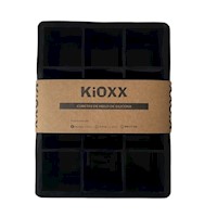 Cubeta de Hielo de Silicona 12 Cavidades KiOXX Negra